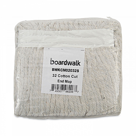 Cotton Mop Head, Cut-End, #32, White, 12/Carton (CM02032S)