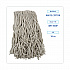 Banded Mop Head, Cotton, Cut-End, White, 16 oz, 12/Carton (CM20016)