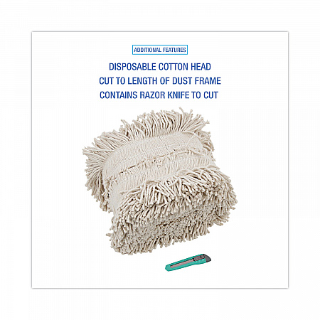 Flash Forty Disposable Dust Mop Heads, Cotton, 5