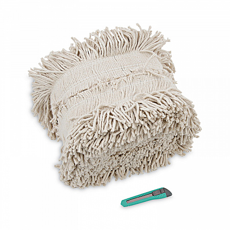 Flash Forty Disposable Dust Mop Heads, Cotton, 5
