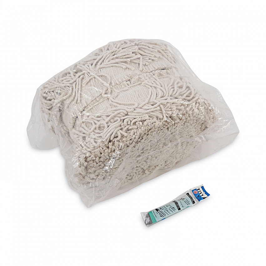Flash Forty Disposable Dust Mop Heads, Cotton, 5", Natural (FF40)