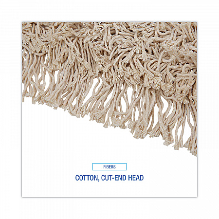 Cotton Dry Mopping Kit, 36 x 5 Natural Cotton Head, 60