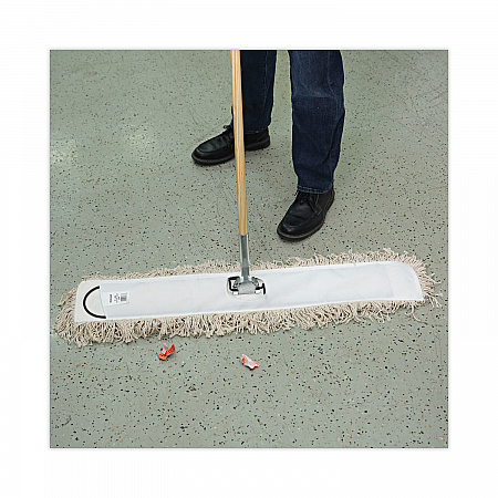 Cotton Dry Mopping Kit, 36 x 5 Natural Cotton Head, 60