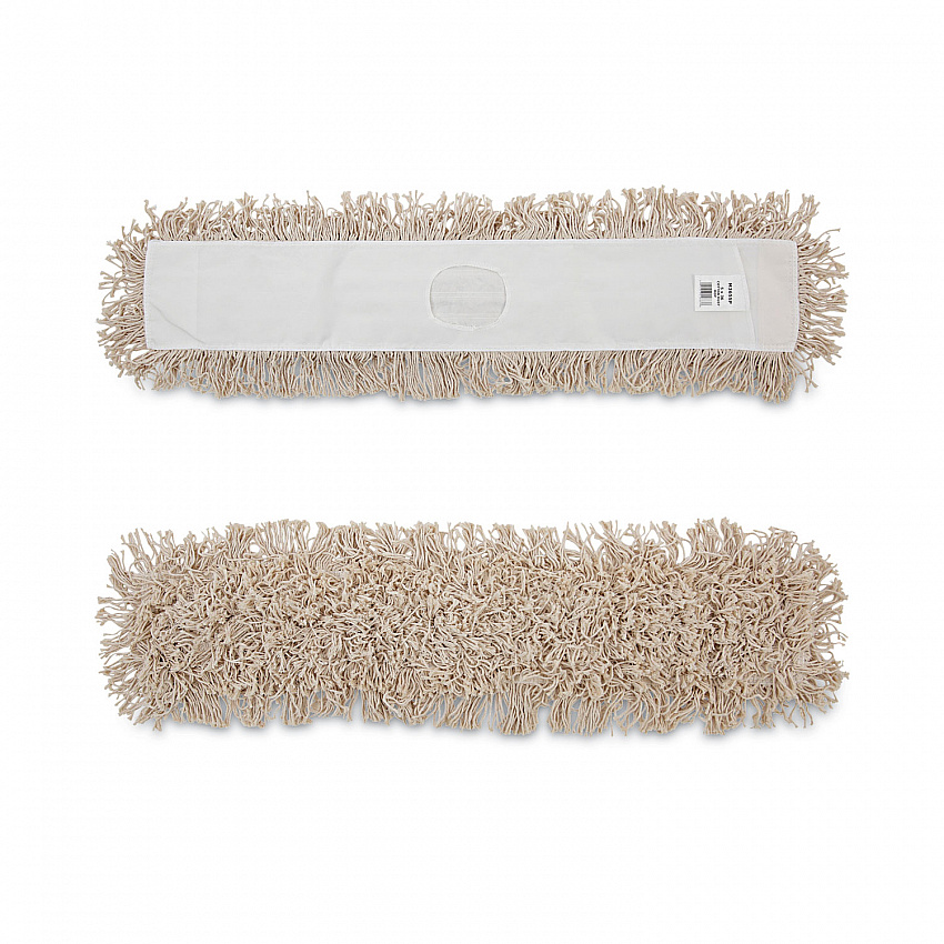 Cotton Dry Mopping Kit, 36 x 5 Natural Cotton Head, 60" Natural Wood Handle (M365C)