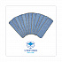 Microfiber Wet Mop Head, Blue, 18 x 5, Split Microfiber, Hook and Loop Back, Dozen (MFM185BCFDZ)