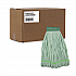Microfiber Looped-End Wet Mop Head, Large, Green, 12/Carton (MWTLGCT)