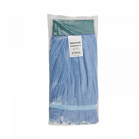 Microfiber Looped-End Wet Mop Heads, Medium, Blue, 12/Carton, 12/Carton (MWTMBCT)