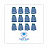 Microfiber Looped-End Wet Mop Heads, Medium, Blue, 12/Carton, 12/Carton (MWTMBCT)