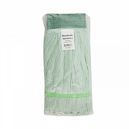 Microfiber Looped-End Wet Mop Head, Medium, Green (MWTMG)