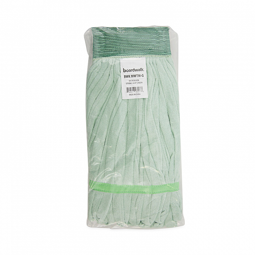 Microfiber Looped-End Wet Mop Head, Medium, Green (MWTMG)