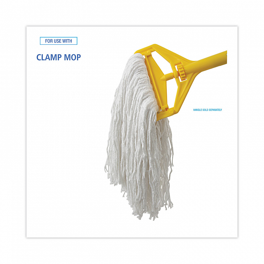 Cut-End Wet Mop Heads, Rayon, White, 12/Carton (RM03032S)