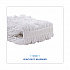 Banded Rayon Cut-End Mop Heads, #24, White, 1.25
