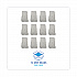 Banded Rayon Cut-End Mop Heads, #24, White, 1.25
