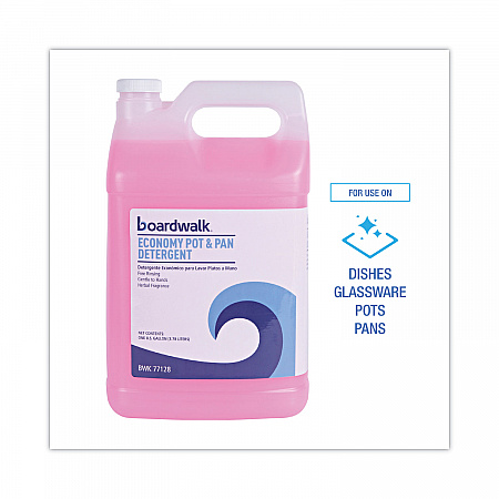 Industrial Strength Pot and Pan Hand Dishwashing Detergent, Herbal Scent, 1 gal Bottle (77128EA)