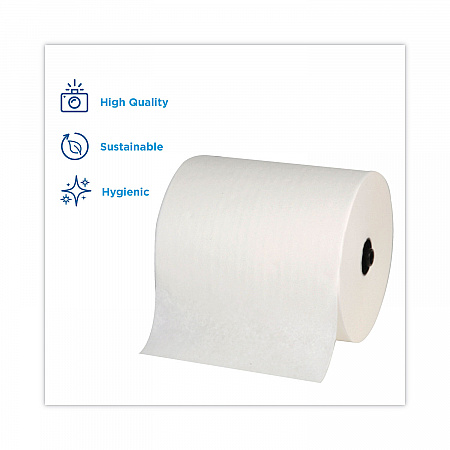 enMotion Flex Paper Towel Roll, 1-Ply, White, 8.2