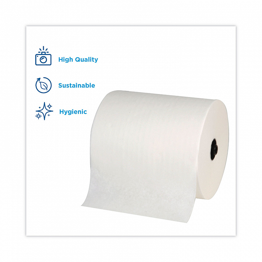 enMotion Flex Paper Towel Roll, 1-Ply, White, 8.2" x 550 ft, 6 Rolls/Carton (89720)