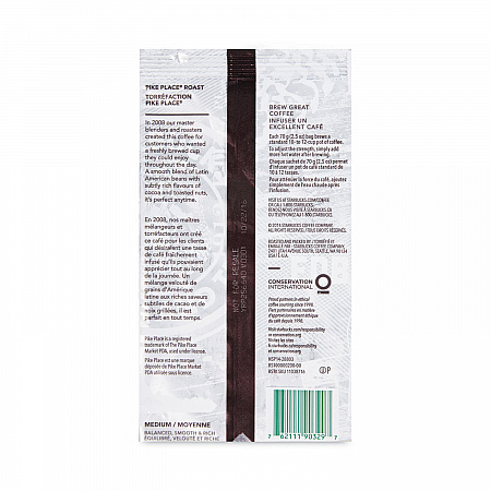 Coffee, Pike Place, 2.5 oz Packet, 72/Carton (11018197CT)