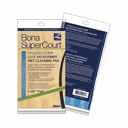 SuperCourt Athletic Floor Care Microfiber Wet Tacking Pad, 60