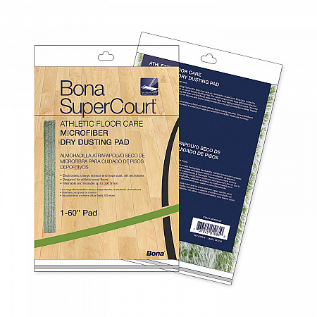 SuperCourt Athletic Floor Care Microfiber Dusting Pad, 60