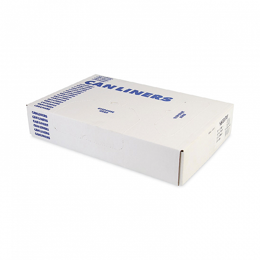 High-Density Waste Can Liners, 56 gal, 22 mic, 43" x 48", Natural, Flat Pack, 200/Carton (Z8648VN)