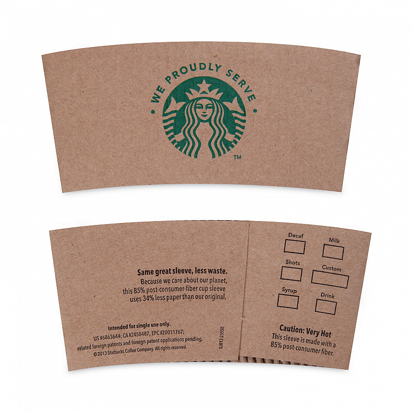 Cup Sleeves, Fits 12, 16, 20 oz Hot Cups, Kraft, 1,380/Carton (11020575)