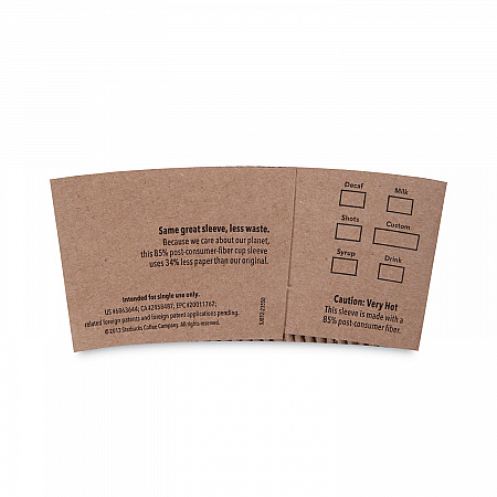Cup Sleeves, Fits 12, 16, 20 oz Hot Cups, Kraft, 1,380/Carton (11020575)