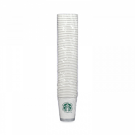 Hot Cups, 12 oz, Paper, White with Green Starbucks Logo, 1,000/Carton (11098806)