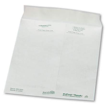 Survivor Catalog Mailers, DuPont Tyvek, #6 1/2, Square Flap, Redi-Strip Closure, 6 x 9, White, 100/Box (R1320)