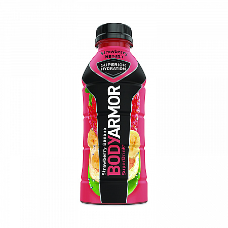 SuperDrink Sports Drink, Strawberry Banana, 16 oz Bottle, 12/Pack (10000314)