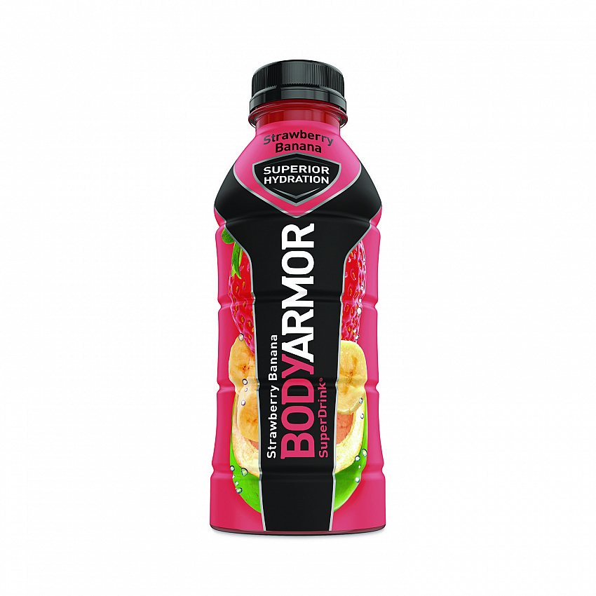 SuperDrink Sports Drink, Strawberry Banana, 16 oz Bottle, 12/Pack (10000314)