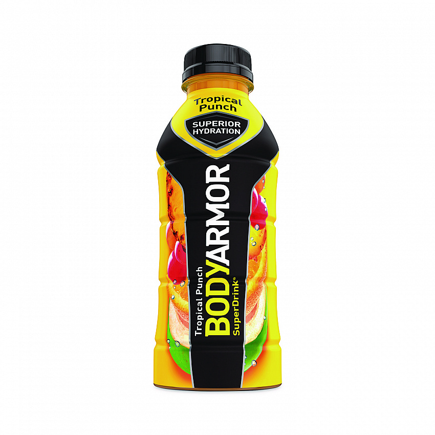SuperDrink Sports Drink, Tropical Punch, 16 oz Bottle, 12/Pack (10000814)