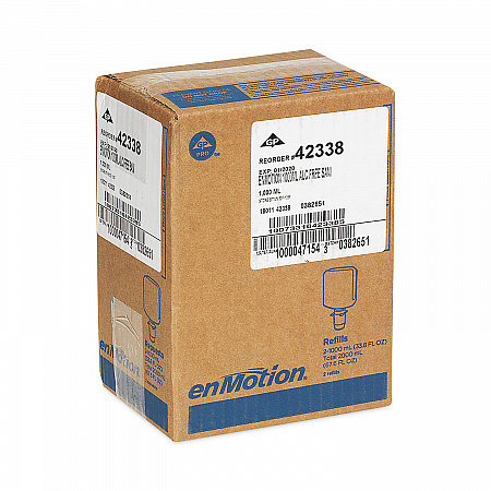 enMotion Gen2 Moisturizing Foam Hand Sanitizer Dispenser Refill, 1,000 mL, Fragrance-Free, 2/Carton (42338)