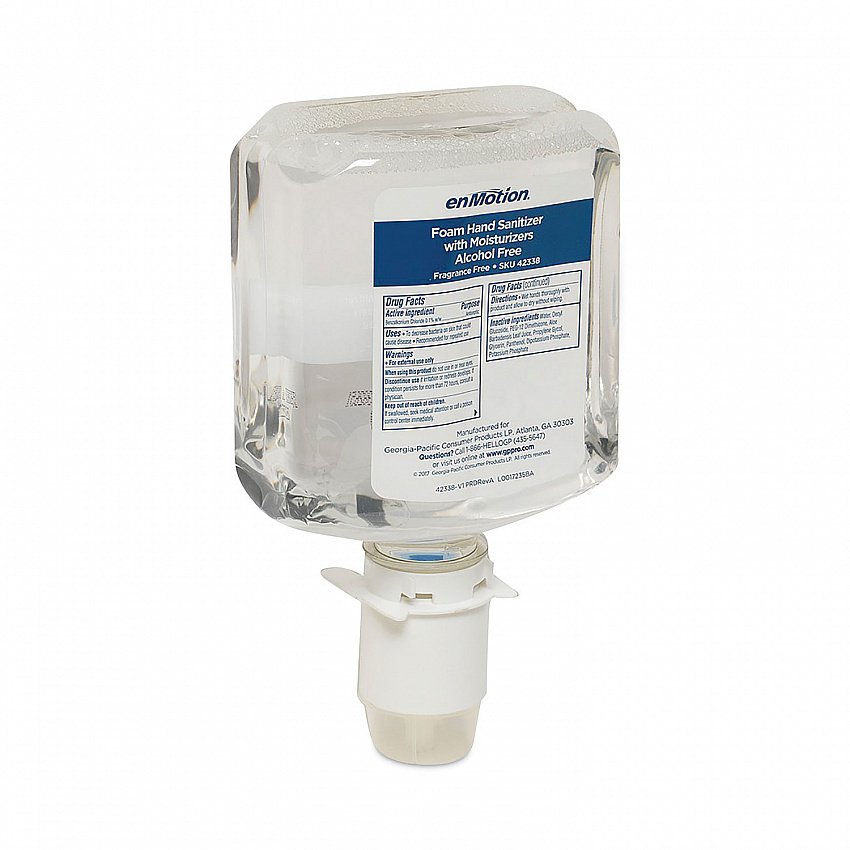 enMotion Gen2 Moisturizing Foam Hand Sanitizer Dispenser Refill, 1,000 mL, Fragrance-Free, 2/Carton (42338)
