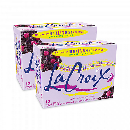 Sparkling Water, Black Razzberry, 12 oz Can, 12 Cans/Pack, 2 Packs/Carton (NAV40112)