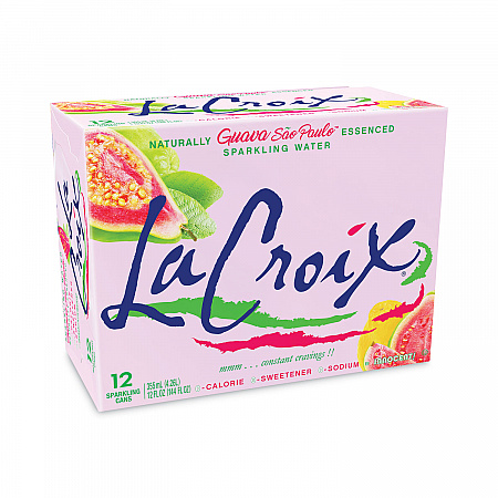 Sparkling Water, Guava Sao Paulo, 12 oz Can, 12 Cans/Pack, 2 Packs/Carton (NAV40113)