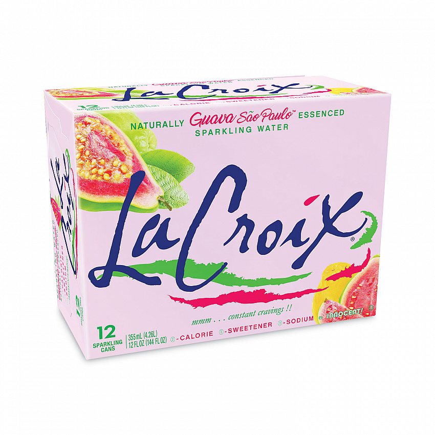Sparkling Water, Guava Sao Paulo, 12 oz Can, 12 Cans/Pack, 2 Packs/Carton (NAV40113)