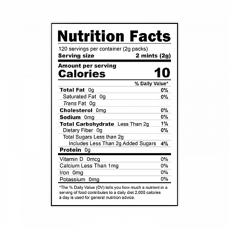 VerMints Organic Mints/Pastilles, Assorted Flavors, 2 Mints/0.7 oz Individually Wrapped, 120/Box (VNT00991)