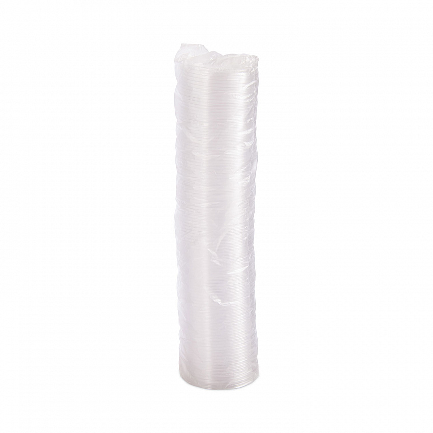 Non-Vented Container Lids, Clear, Plastic, 100/Pack, 10 Packs/Carton (6CLR)