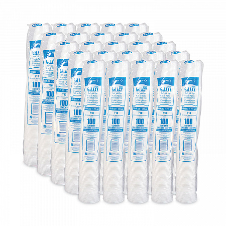 Galaxy Translucent Cups, 10 oz, Plastic, 100/Pack (Y10PK)