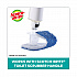 Disposable Toilet Scrubber Refill, Blue/White, 10/Pack (558RF)