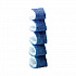 Disposable Toilet Scrubber Refill, Blue/White, 10/Pack (558RF)