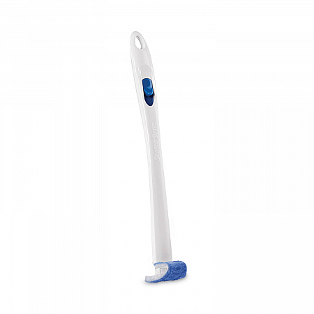 Disposable Toilet Scrubber Refill, Blue/White, 10/Pack (558RF)
