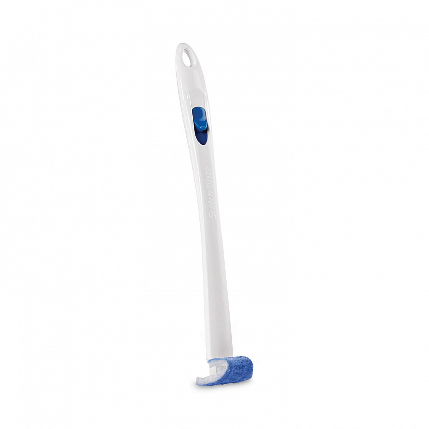 Toilet Scrubber Starter Kit, 1 Handle and 5 Scrubbers, White/Blue (558SK4NP)