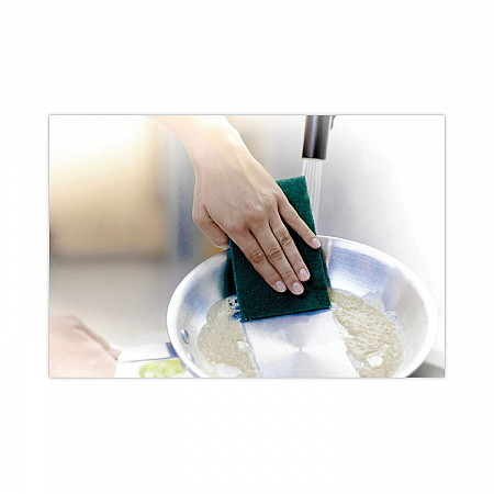 Heavy-Duty Scouring Pad, 3.8 x 6, Green, 5/Carton (2265)