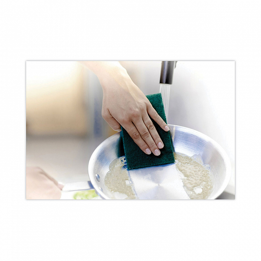 Heavy-Duty Scouring Pad, 3.8 x 6, Green, 5/Carton (2265)