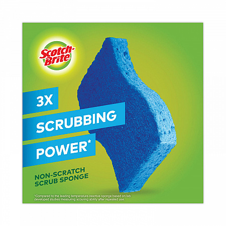 Non-Scratch Multi-Purpose Scrub Sponge, 4.4 x 2.6, 0.8
