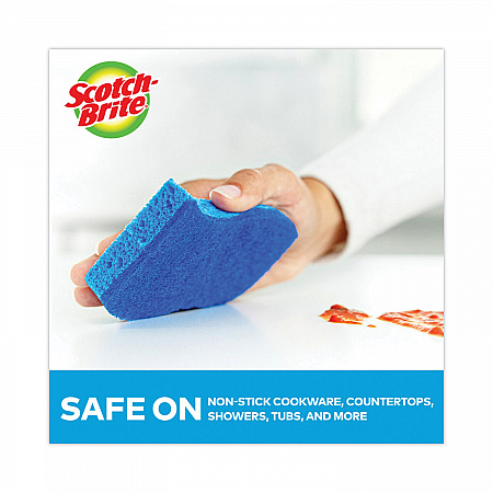 Non-Scratch Multi-Purpose Scrub Sponge, 4.4 x 2.6, 0.8
