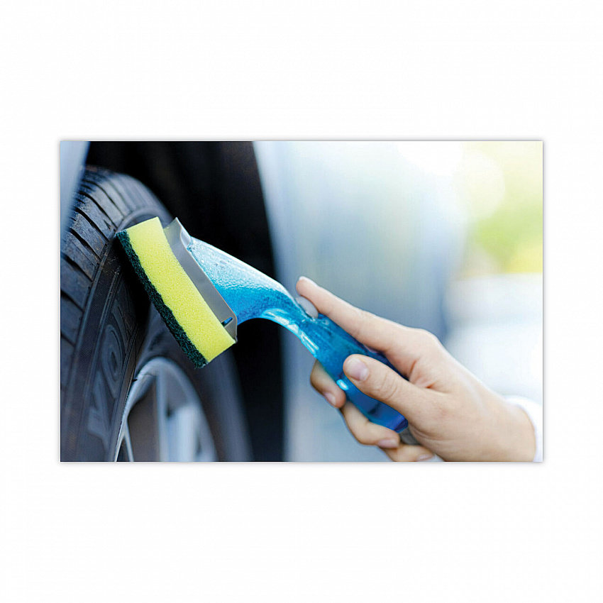 Soap-Dispensing Dishwand, 2.5 x 9.5, Yellow/Green (6504EA)