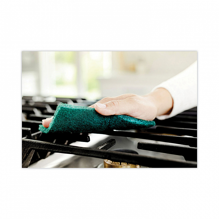 Heavy-Duty Scouring Pad, 3.8 x 6, Green, 10/Carton (22310CT)