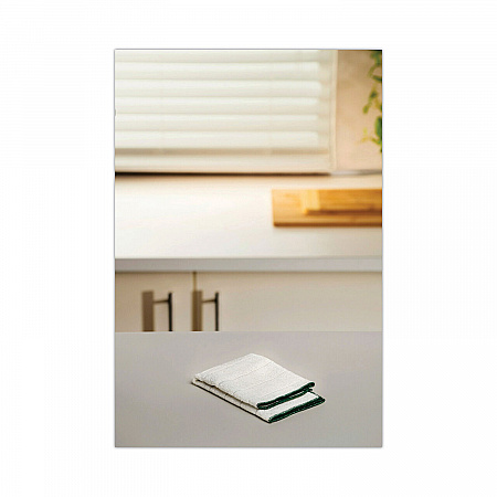 Kitchen Cleaning Cloth, Microfiber, 11.4 x 12.4, White, 2/Pack, 12 Packs/Carton (90322)
